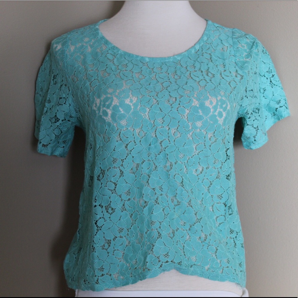 MOVING SALE Everly teal floral top